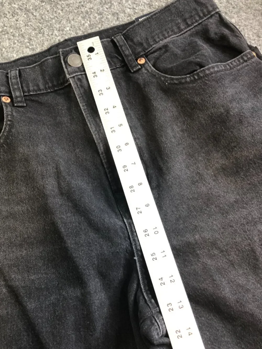 American Eagle Airflex+ Jeans Mens 32x34 Black Baggy Loose Skate Stretch